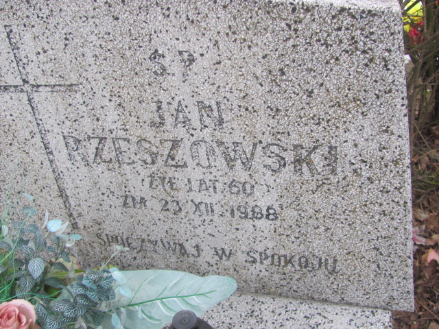 Jan Rzeszowski 1928 Sieradz Kłocko - Grobonet - Wyszukiwarka osób pochowanych