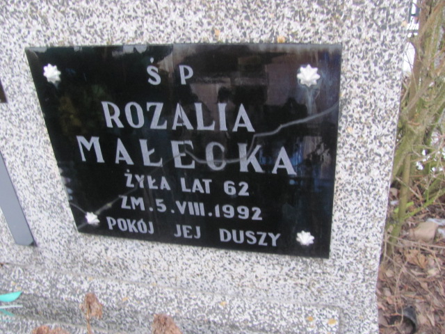 Rozalia Małecka 1930 Sieradz Kłocko - Grobonet - Wyszukiwarka osób pochowanych