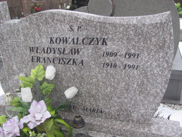 Franciszka Kowalczyk 1910 Sieradz Kłocko - Grobonet - Wyszukiwarka osób pochowanych