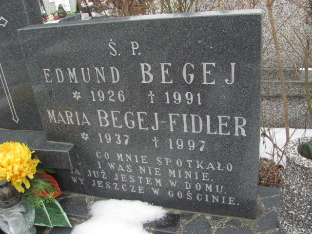 Edmund Michał Begej 1926 Sieradz Kłocko - Grobonet - Wyszukiwarka osób pochowanych