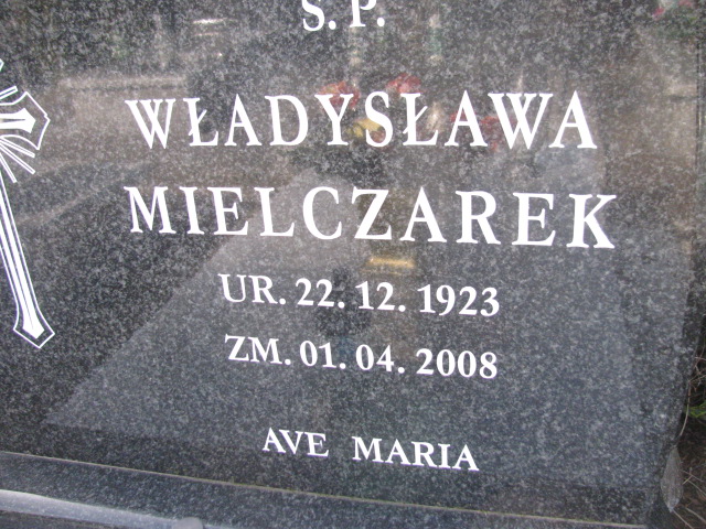 Władysława Mielczarek 1923 Sieradz Kłocko - Grobonet - Wyszukiwarka osób pochowanych