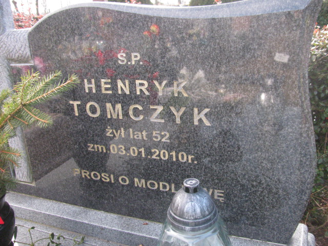 Henryk Tomczyk 1957 Sieradz Kłocko - Grobonet - Wyszukiwarka osób pochowanych
