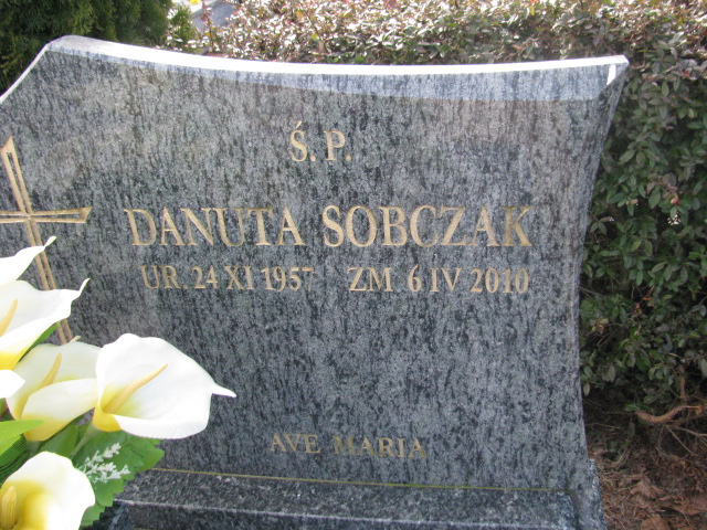 Danuta Sobczak 1957 Sieradz Kłocko - Grobonet - Wyszukiwarka osób pochowanych