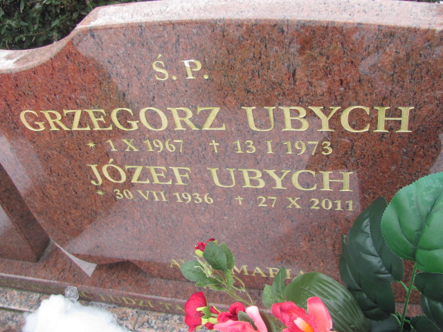 Grzegorz Ubych 1967 Sieradz Kłocko - Grobonet - Wyszukiwarka osób pochowanych