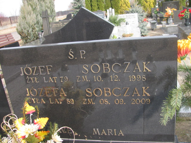 Józefa Sobczak 1920 Sieradz Kłocko - Grobonet - Wyszukiwarka osób pochowanych