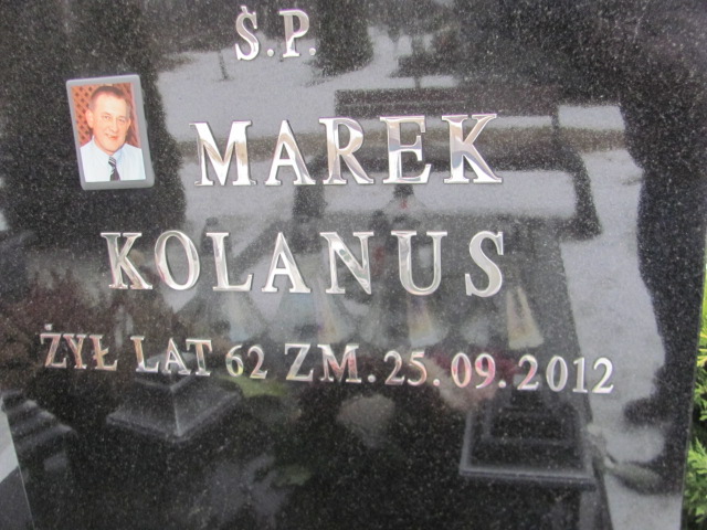 Marek Kolanus 1950 Sieradz Kłocko - Grobonet - Wyszukiwarka osób pochowanych