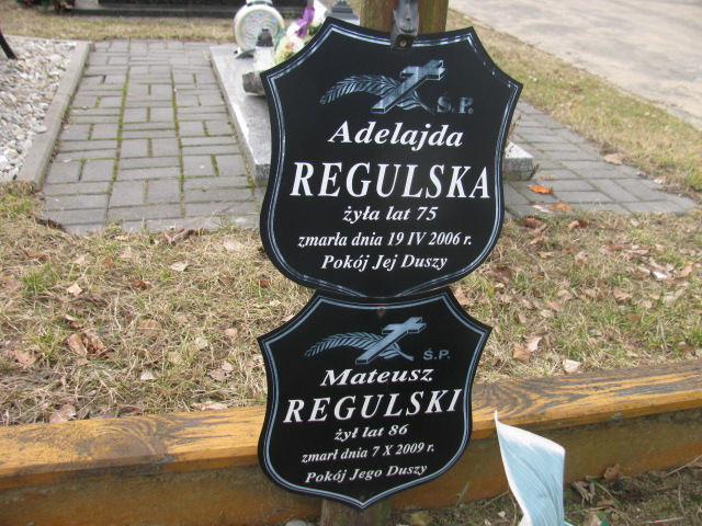 Andrzej REGULSKI 1958 Sieradz Kłocko - Grobonet - Wyszukiwarka osób pochowanych