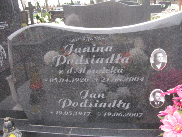 Janina Podsiadła  1920 Sieradz Kłocko - Grobonet - Wyszukiwarka osób pochowanych