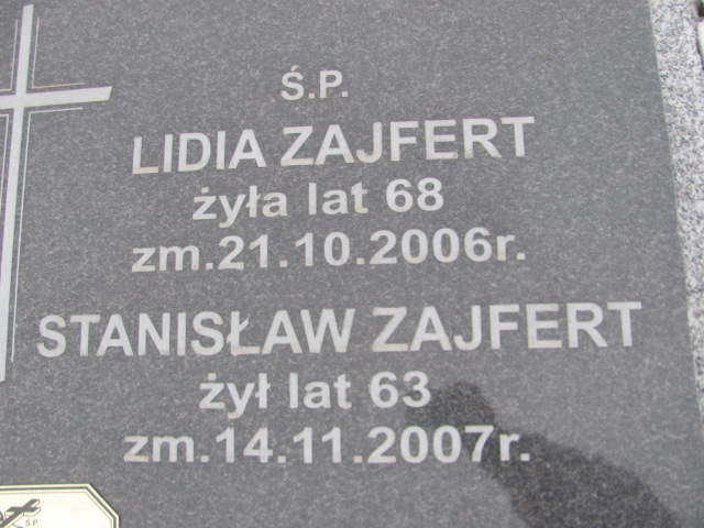 Piotr ZAJFERT 1965 Sieradz Kłocko - Grobonet - Wyszukiwarka osób pochowanych