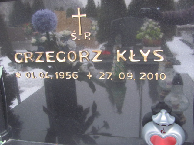 Grzegorz Kłys 1956 Sieradz Kłocko - Grobonet - Wyszukiwarka osób pochowanych