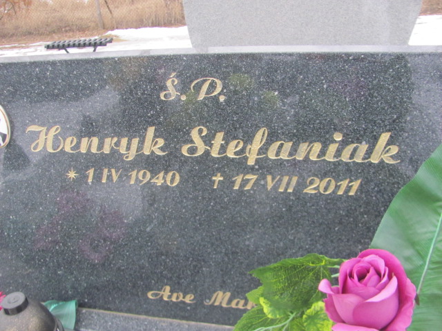 Henryk Stefaniak 1940 Sieradz Kłocko - Grobonet - Wyszukiwarka osób pochowanych