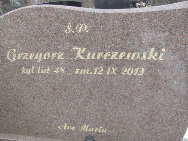 Grzegorz Kurczewski 1965 Sieradz Kłocko - Grobonet - Wyszukiwarka osób pochowanych