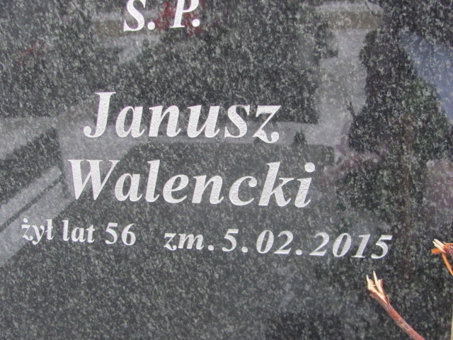 Janusz Walencki 1959 Sieradz Kłocko - Grobonet - Wyszukiwarka osób pochowanych